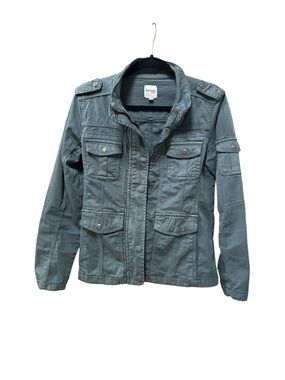 Kensie Women's Utility Jacket in Dusty Blue-Grey Size M